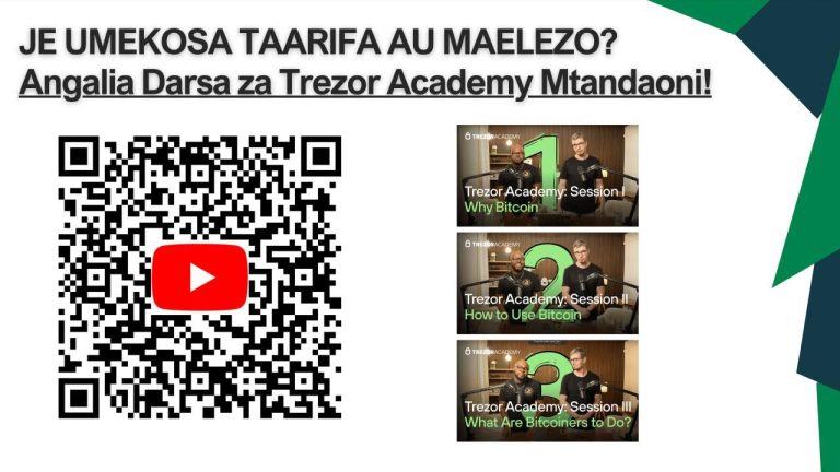 Trezor 学院现在提供斯瓦希里语教学：1.5 亿使用者可以用母语学习比特币