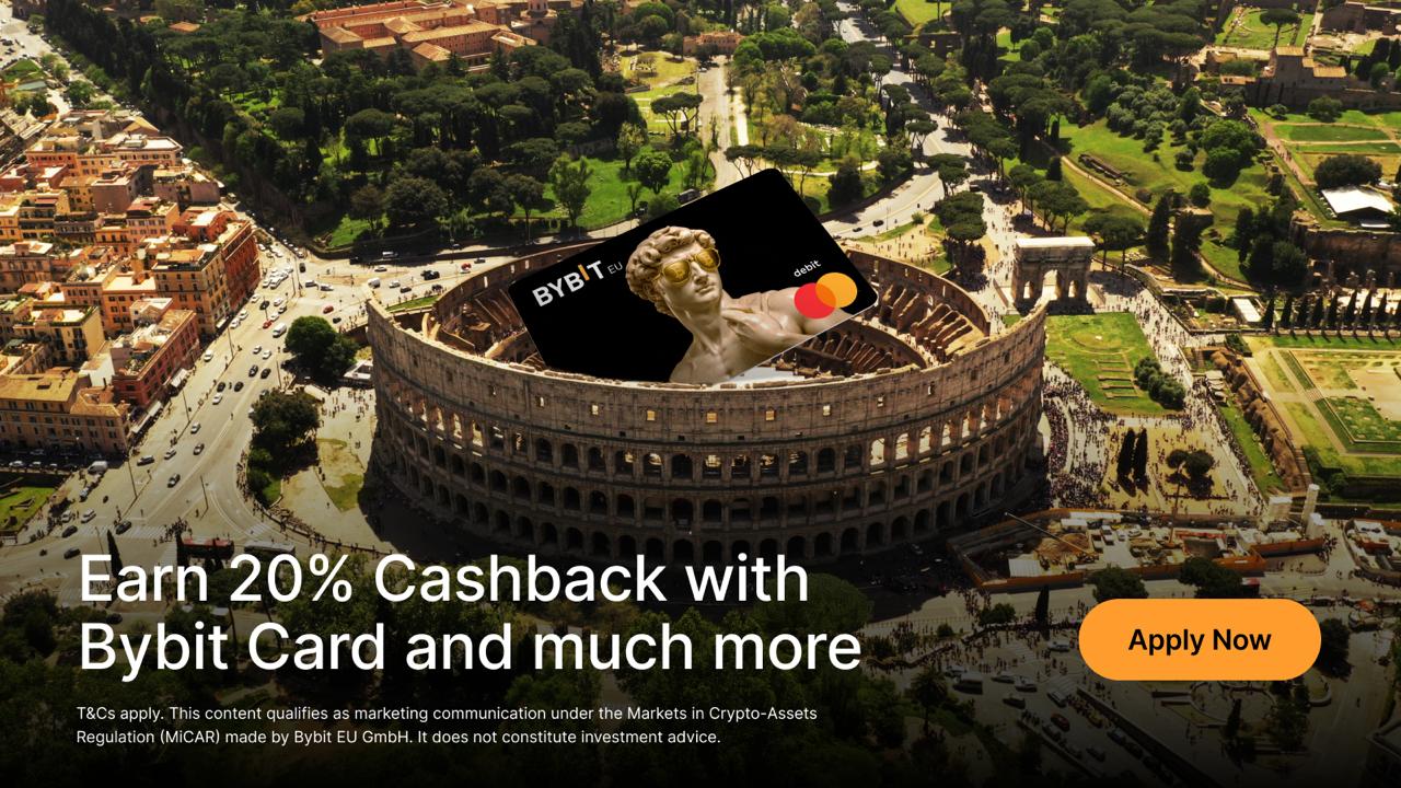 Bybit 在欧洲推出新卡，返还 20% 无与伦比的现金